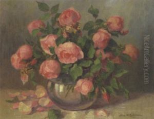 A Still Life With Pink Roses A Still Life With Pink Roses