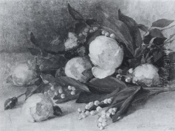 Still Life With Peonies And Lily Of The Valley - view 1