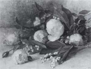 Still Life With Peonies And Lily Of The Valley by Alice Brown Chittenden