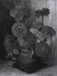 Bouquet Of Zinnias by Alice Brown Chittenden