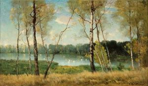 The Jean-jacques Rousseau Lake In Ermenonville