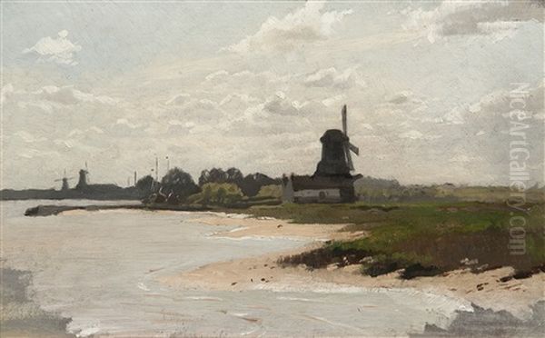 Coast With Wind Mills - view 1