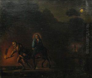 The Flight Into Egypt by Anton Chladek