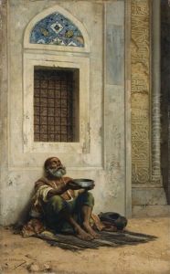 Mendicant At The Mosque Door