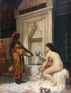 Une Femme Turque Au Bain