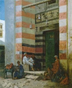 Arabs Resting In A Portal