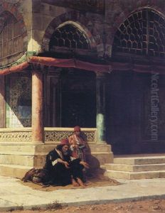 Holyman Outside The Mosque At Bursa