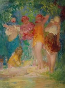 Bathers by Pavel Dmitrievitch Chmarov
