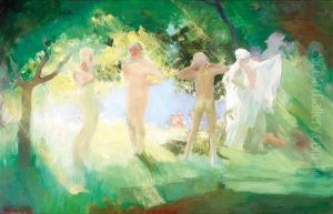 Apres Le Bain by Pavel Dmitrievitch Chmarov