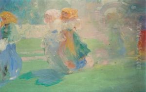 Procession De Jeunes Femmes Russes by Pavel Dmitrievitch Chmarov