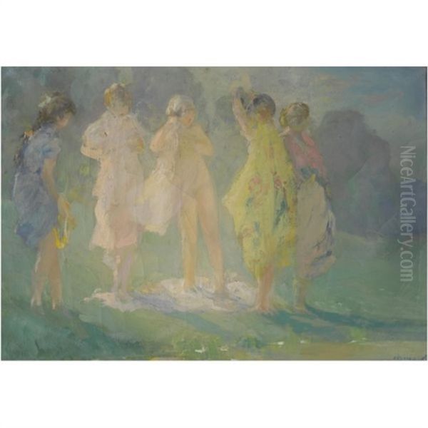 A Group Of Bathers - view 1