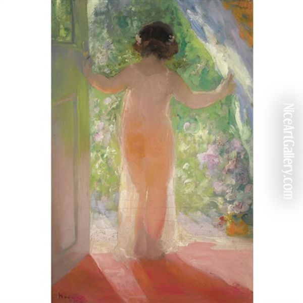 Young Girl In A Doorway - view 1