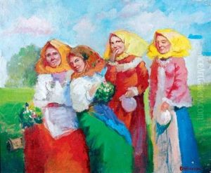 Jeune Filles Aux Bouquets Jeune Filles Aux Bouquets