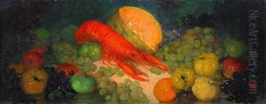 Still Life With A Lobster by Pavel Dmitrievitch Chmarov