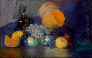 Still Life With Fruits by Pavel Dmitrievitch Chmarov