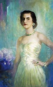 Portrait Of A Lady by Pavel Dmitrievitch Chmarov