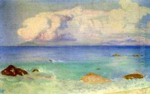 Bords De Mer Avec Rochers by Pavel Dmitrievitch Chmarov