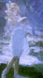 Jeune Fille Au Livre by Pavel Dmitrievitch Chmarov