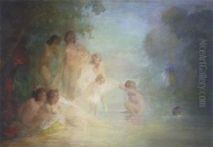 Bathing Beauties by Pavel Dmitrievitch Chmarov