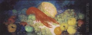 Nature Morte Aux Fruits Et A La Langouste