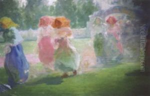 Procession De Femmes by Pavel Dmitrievitch Chmarov