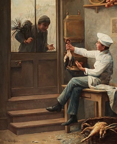 The Young Chef And His Friend The Chimney Sweeper - view 1