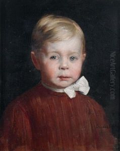 Portrait D'enfant En Buste by Paul-Charles Chocarne-Moreau
