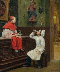 Les Bons Amis by Paul-Charles Chocarne-Moreau