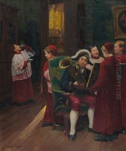 Les Enfants De Choeur by Paul-Charles Chocarne-Moreau