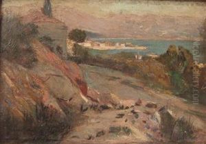 Paysage Cote D'azur by Paul-Charles Chocarne-Moreau
