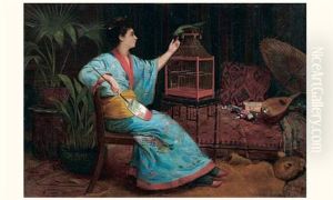 Jeune Femme Au Perroquet Jeune Femme Au Perroquet