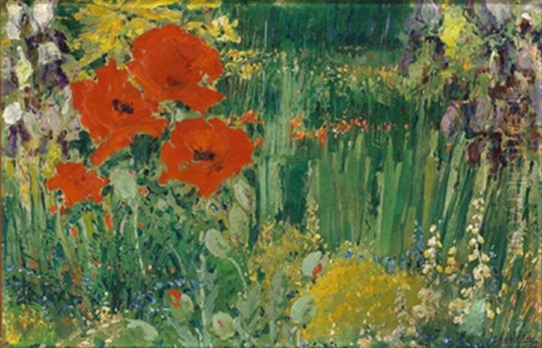 Mohn Und Schwertlilien - view 1