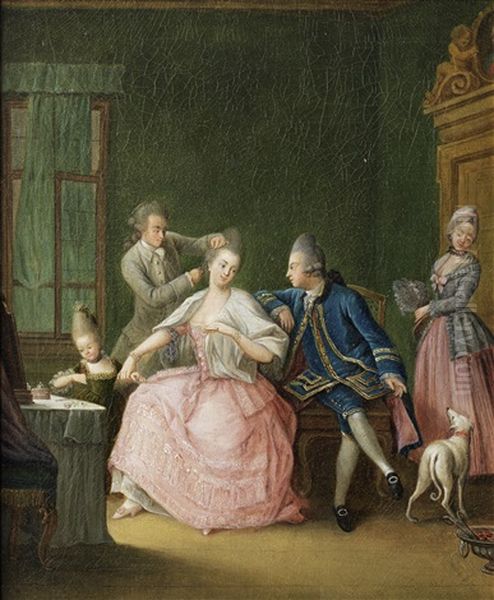 Elegant Figures In An Interior - view 1