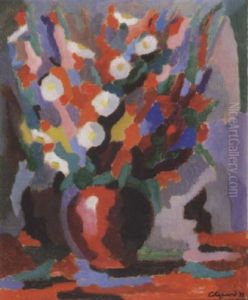 Vase Mit Blumen by Gaston Chopard