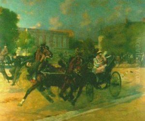 The Runaway Carriage by Rene Maxime Choquet