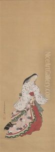 Figure Of Komachi by Miyagawa Choshun