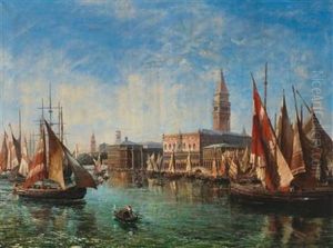Venice - View Of St Mark"s Basin by Ludwig Theodor Choulant