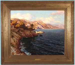 Expansive Mediterranean Seascape - Probably Capri Or Sorrento