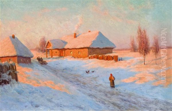Village In Winter - view 1