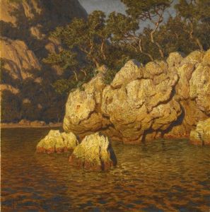 Pine Trees By The Coast