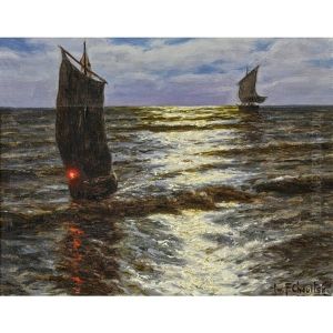 En Pleine Mer Au Claire De Lune En Pleine Mer Au Claire De Lune