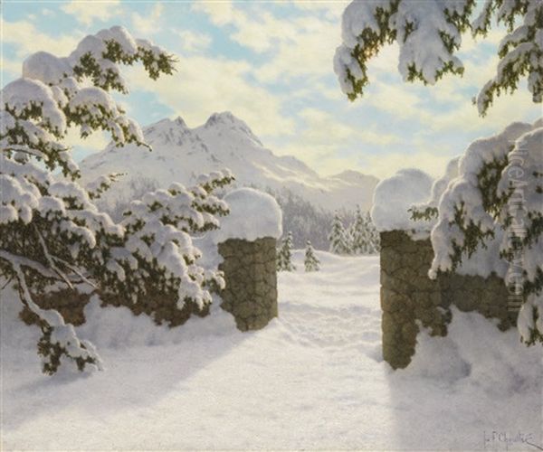Winter Sun In Switzerland - view 1