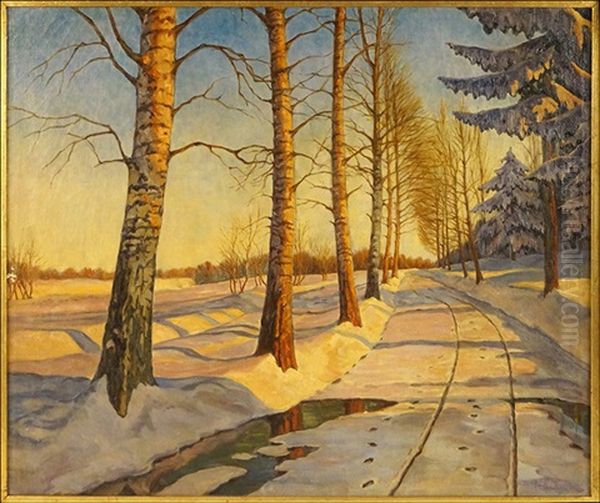 Snowy Path - view 1