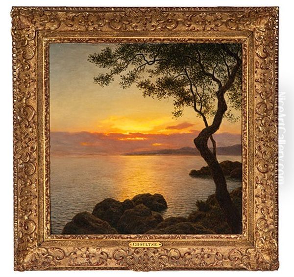 Coucher De Soleil Sur La Mer (italie) - view 1