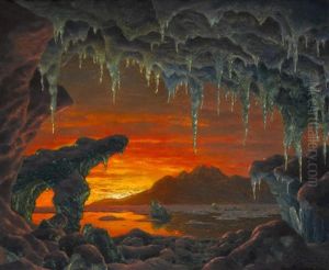 Maquette Pour Un Decor Grotte Arctique by Ivan Fedorovich Choultse