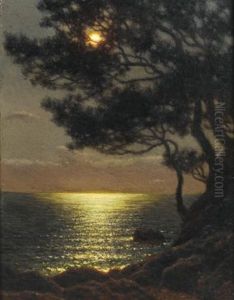 Moonlit Coast by Ivan Fedorovich Choultse