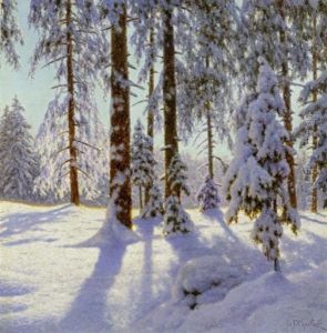 Winterlandschaft by Ivan Fedorovich Choultse