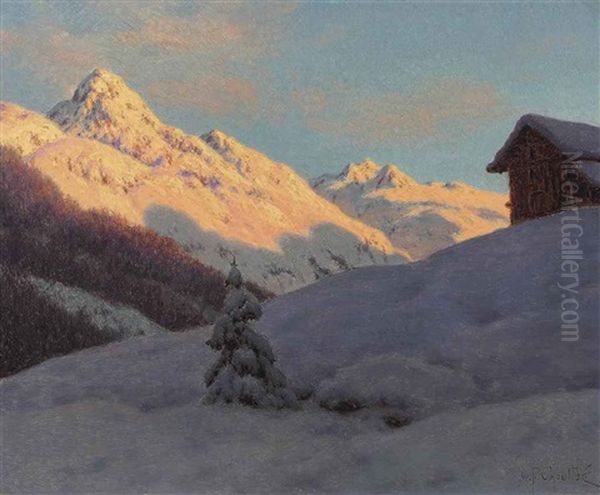 Peaks In The Engadine - view 1