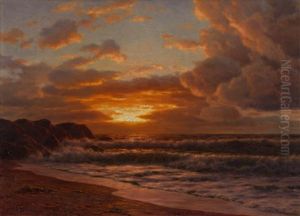 Sunset Over The Sea by Ivan Fedorovich Choultse