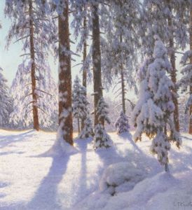 Neige A Contre-jour by Ivan Fedorovich Choultse